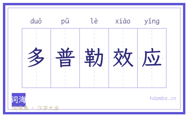 多普勒效应的书法字