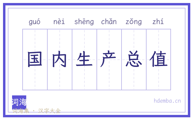 国内生产总值的书法字